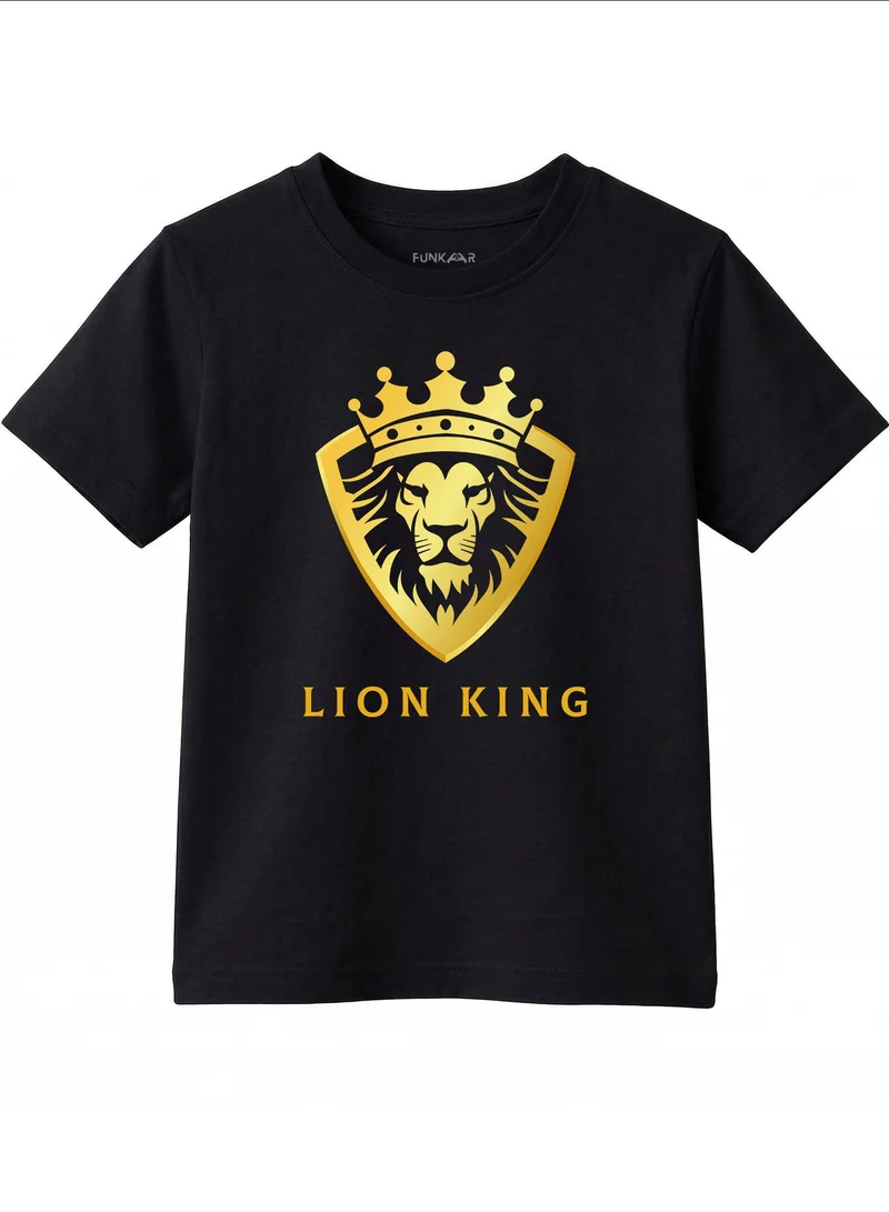 Funkaar black Funkaar Kids Cotton Lion King T-Shirt  | Best Price UAE
