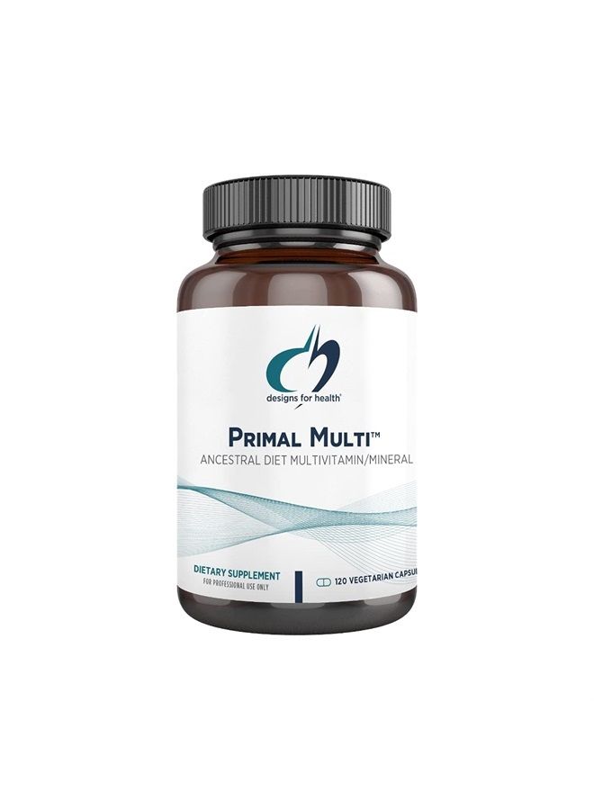designs for health Designs for Health Primal Multi - Paleo-Friendly Multivitamin Supplement with Folate, Tocotrienols, Lutein + Broccoli Seed, Immune Support Vitamins D (2000 IU), C + Zinc (120 Capsules)  - Image 1