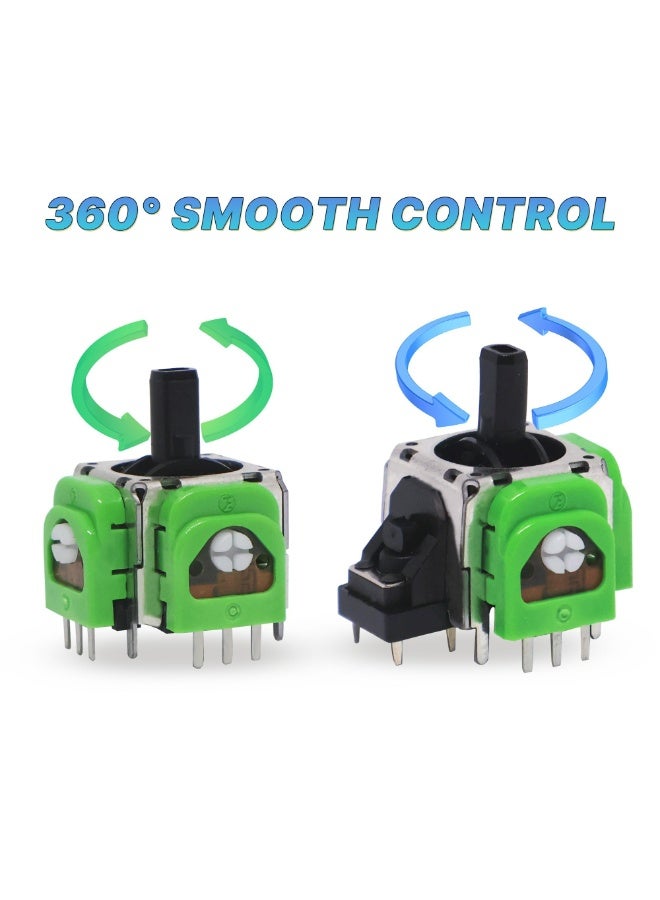 استبدال عصا التحكم التناظرية ثلاثية الأبعاد لجهاز التحكم PS4/PS5، استبدال عصا التحكم بتأثير هول، مستشعر تأثير هول، لا انحراف، تحكم دقيق، توفير الطاقة - مجموعة من 4 - Image 2