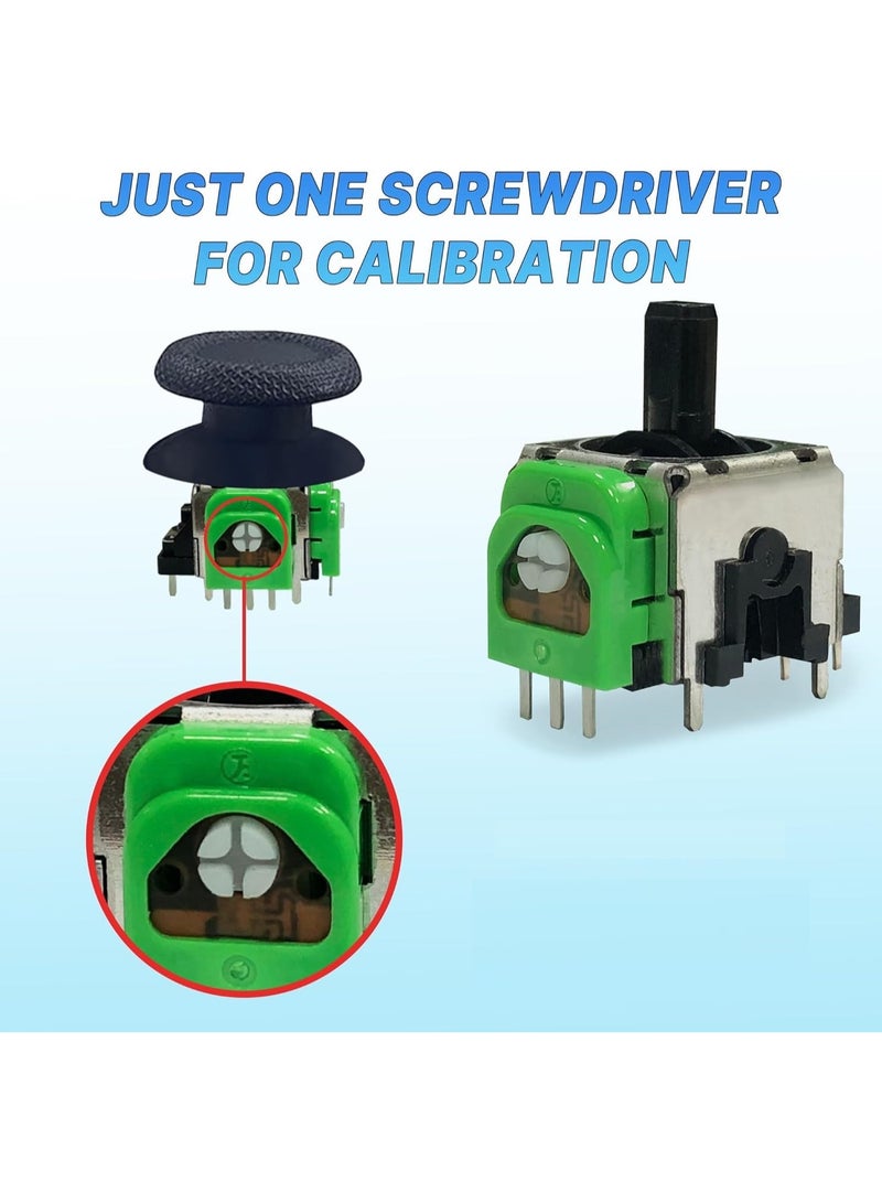 استبدال عصا التحكم التناظرية ثلاثية الأبعاد لجهاز التحكم PS4/PS5، استبدال عصا التحكم بتأثير هول، مستشعر تأثير هول، لا انحراف، تحكم دقيق، توفير الطاقة - مجموعة من 4 - Image 4