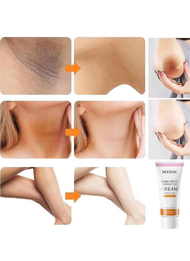 MOOYAM - Underarm Dark Spot Corrector Cream, Dark Spot Remover For Underarm Neck Armpit Knees Elbows Private Areas Brighten And Moisturizes Body Instant Result 60ML - Image 1