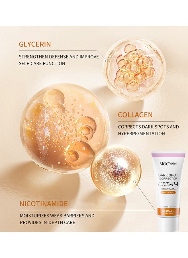 MOOYAM - Underarm Dark Spot Corrector Cream, Dark Spot Remover For Underarm Neck Armpit Knees Elbows Private Areas Brighten And Moisturizes Body Instant Result 60ML - Image 1