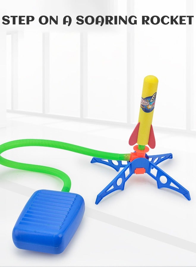 DURKU Long-Lasting Children's Rocket Launcher Set with 6 Foam Rockets-Powered by Air - Image 3