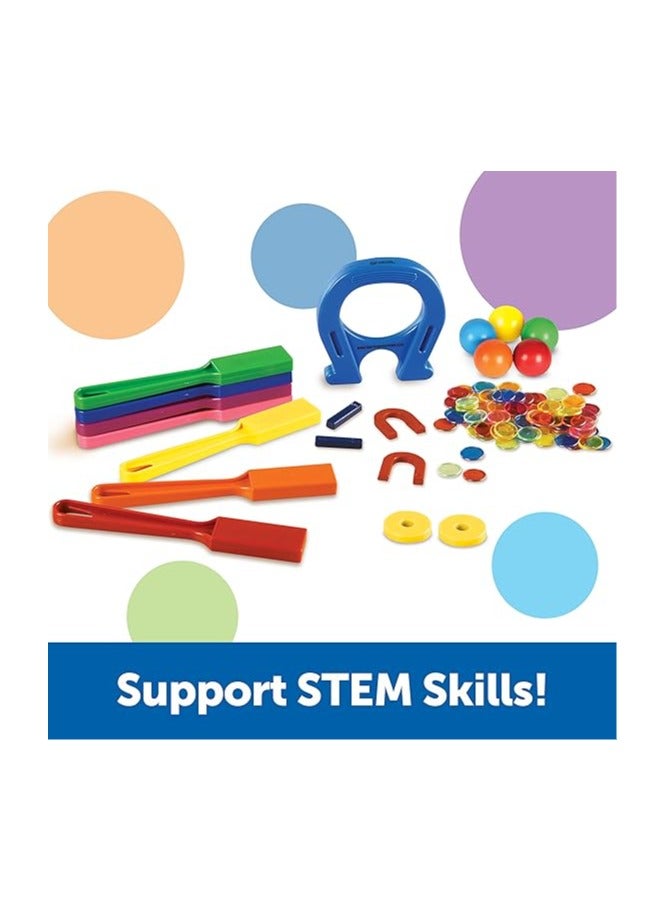 Learning Resources Super Magnet Lab Kit STEM Toy Critical Thinking 119 Pieces Ages 5+ Multi Color - Image 2