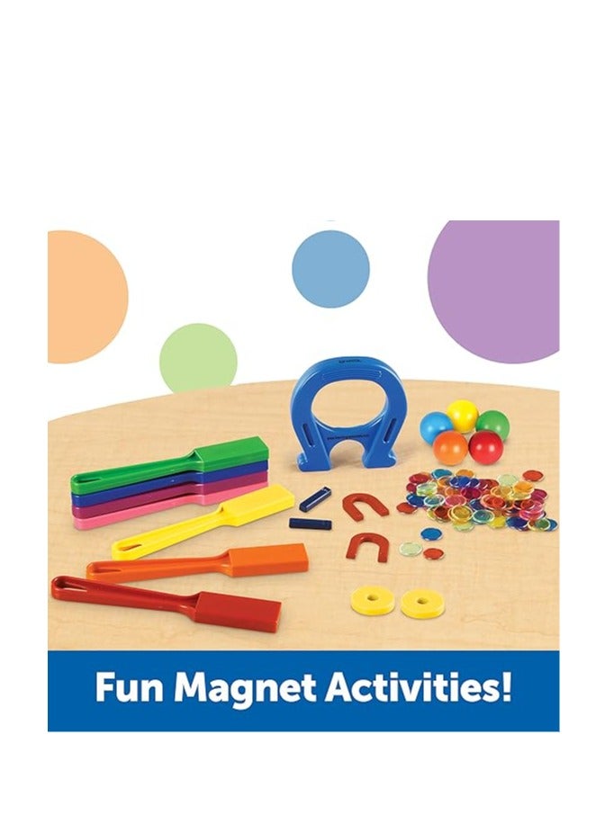 Learning Resources Super Magnet Lab Kit STEM Toy Critical Thinking 119 Pieces Ages 5+ Multi Color - Image 4