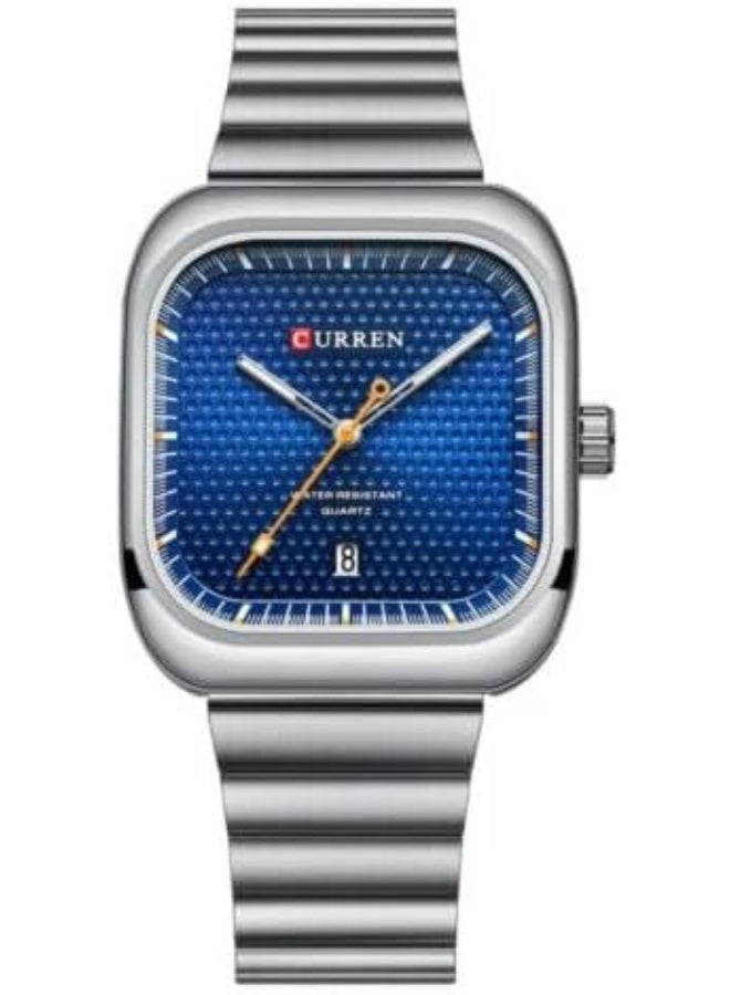 كارين ساعة كوريان 8460 رجالية كاجوال بسوار فولاذي مربعة كوارتز حركة يابانية - Image 1