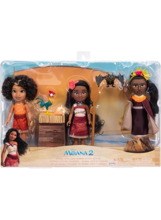 Moana Disney Moana2 Moana & Fiends Petite Set 6 Inches - Image 1