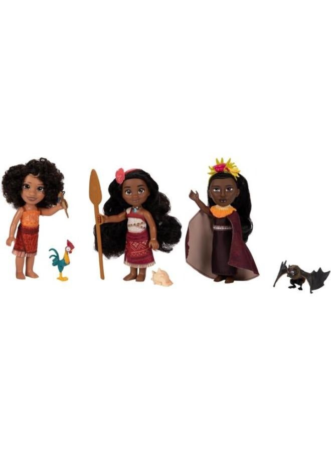 Moana Disney Moana2 Moana & Fiends Petite Set 6 Inches - Image 2