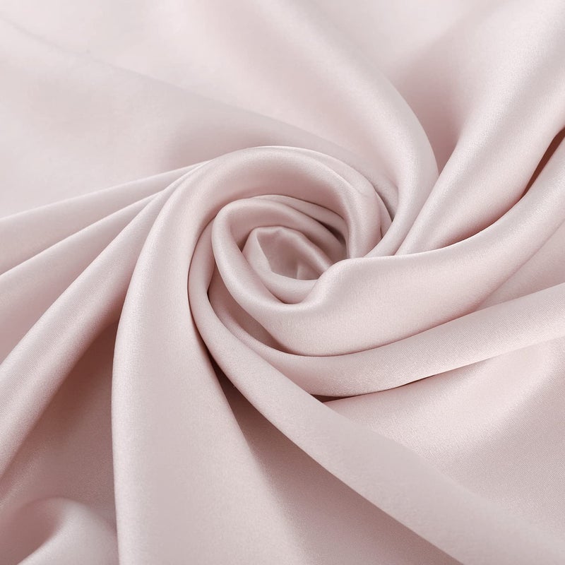 ALASKA BEAR 200% Good for You Silk Pillowcase for Hair and Skin Care Soft Pillow Case with Random Color Scrunchie Gift Set King (1pc, Soft Pink) - Image 4
