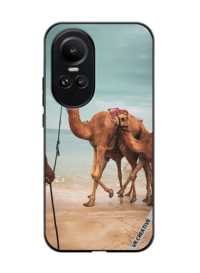 VR CREATIVE Protective Case Cover For Oppo Reno 10 Pro Merry Camel Design Multicolour - Image 1