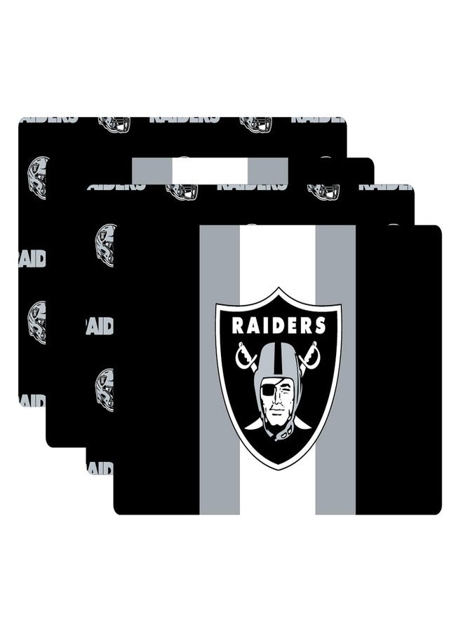 Proformance Home NFL Las Vegas Raiders Big Logo Repeat 2-Sided Place Mat & Table Runner Set - Image 1