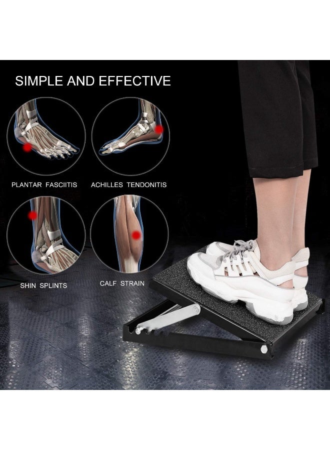 WL Professional Steel Calf Stretcher, Adjustable Ankle Incline Board and Stretch Board, Slant Board with Full Non-Slip Surface, 41cm x 36cm, 4 Positions (230kg Capacity) - Image 5
