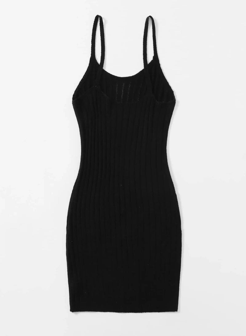 Solid Cami Sweater Dress - Image 2
