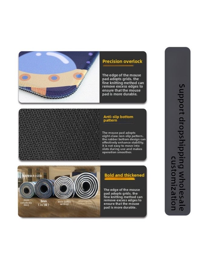 Gundam Mouse Pad Oversized Machine Warfare Boys Science And Technology Sense Computer Keyboard Pad Learning Games Dormitory Non-Slip Table Pad-Color:300*700*3mm-Pattern:Up To ① Paragraph 21