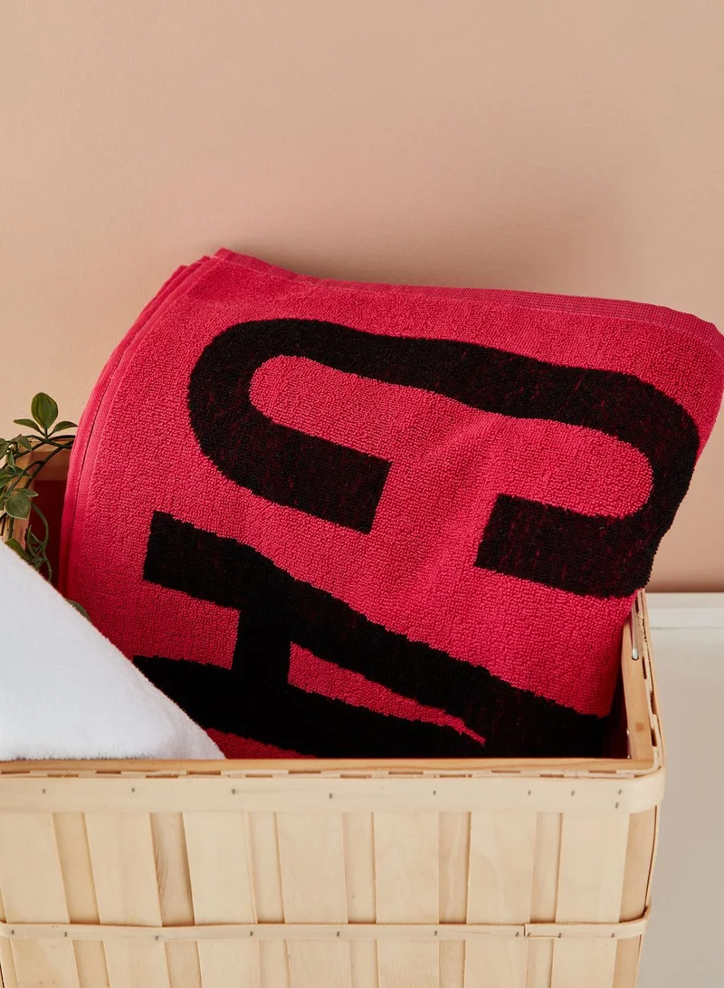 CALVIN KLEIN Large Logo Towel