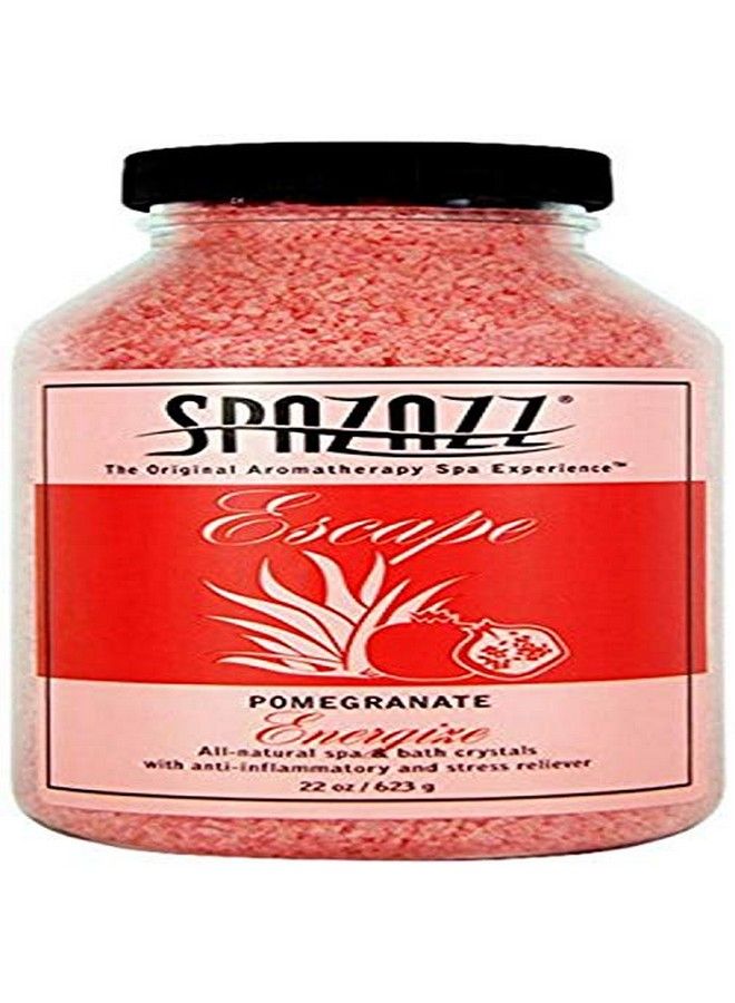 spazazz Spz261 Escape Aromatherapy Crystals Container 22Ounce Pomegranate Energize - Image 1