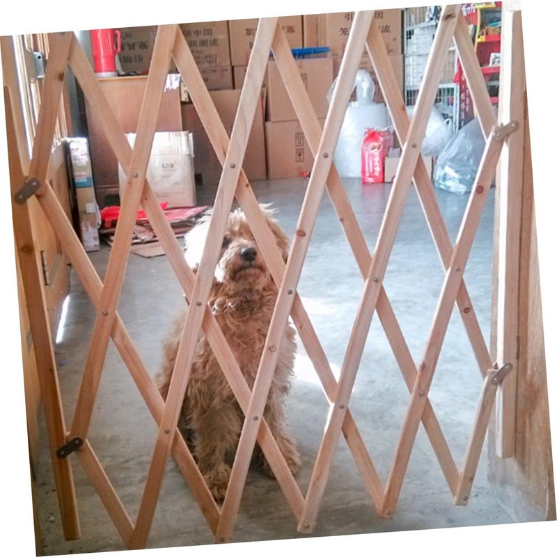 Pet Protector Dog Fence for Doorways Easy Install Wooden Barrier for Friendly - Image 4