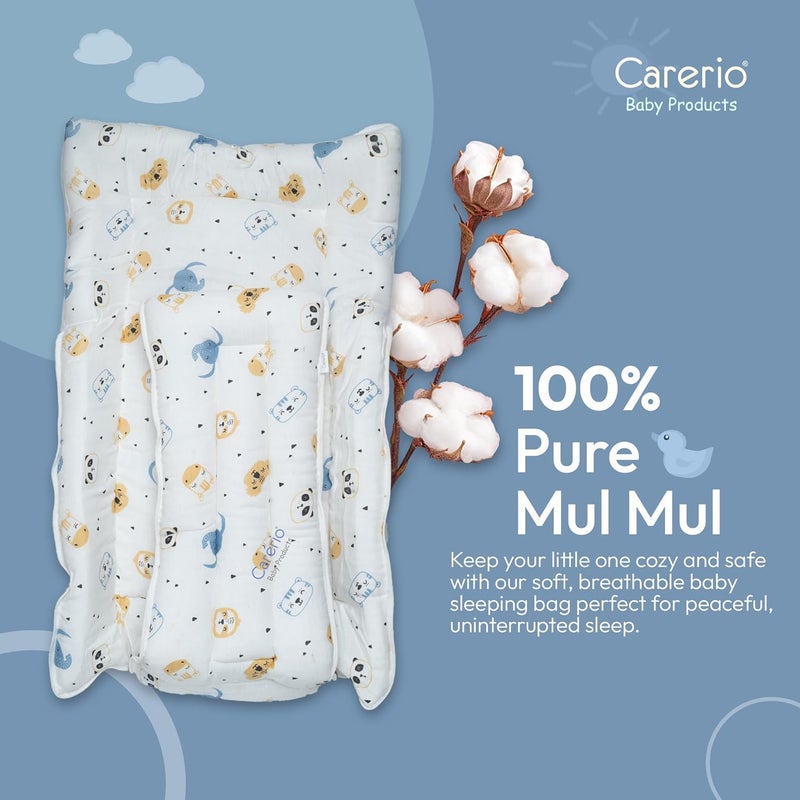 CARERIO Carerio Baby Sleeping Bag Carry Nest Cotton Baby Bedding for New Born Infant Portable Bassinet for Baby Carrying co Sleeping Unisex Baby Sleeping Bed 01 - Image 3