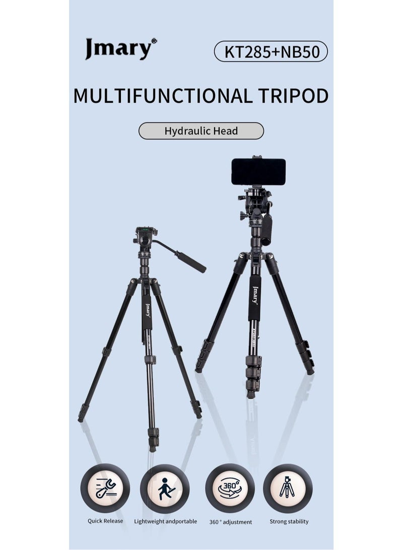 Jmary KT285+NB50 2-in-1 Tripod with Hydraulic Head - Image 4