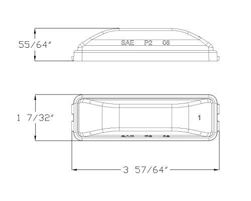 Lumitronics RV Model 19 Series Thin Line Sealed LED Marker/Clearance Light (Red) - Image 5