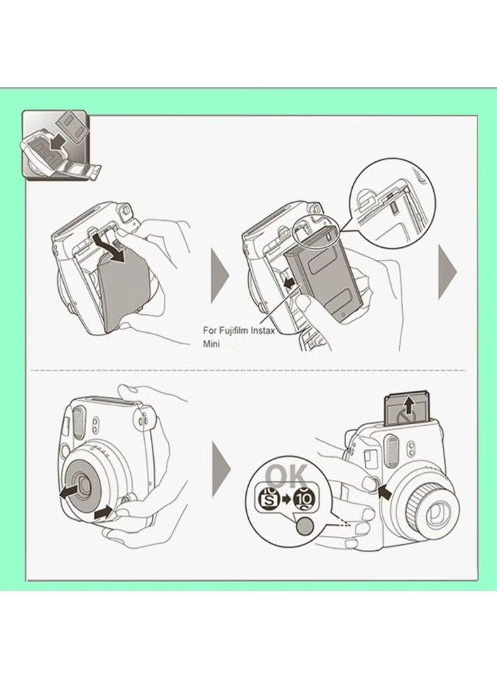 فوجي فيلم ورق صور أفلام إنستاكس 20 ورقة، متوافق مع كاميرات سلسلة إنستاكس ميني - Image 2