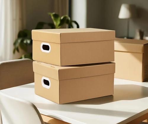 DERZIFUN Canning Jar Storage Boxes Set of 5, 32 oz Mason Jar Storage Boxes with Dividers, Mason Jar Organizer with Handles - Image 5