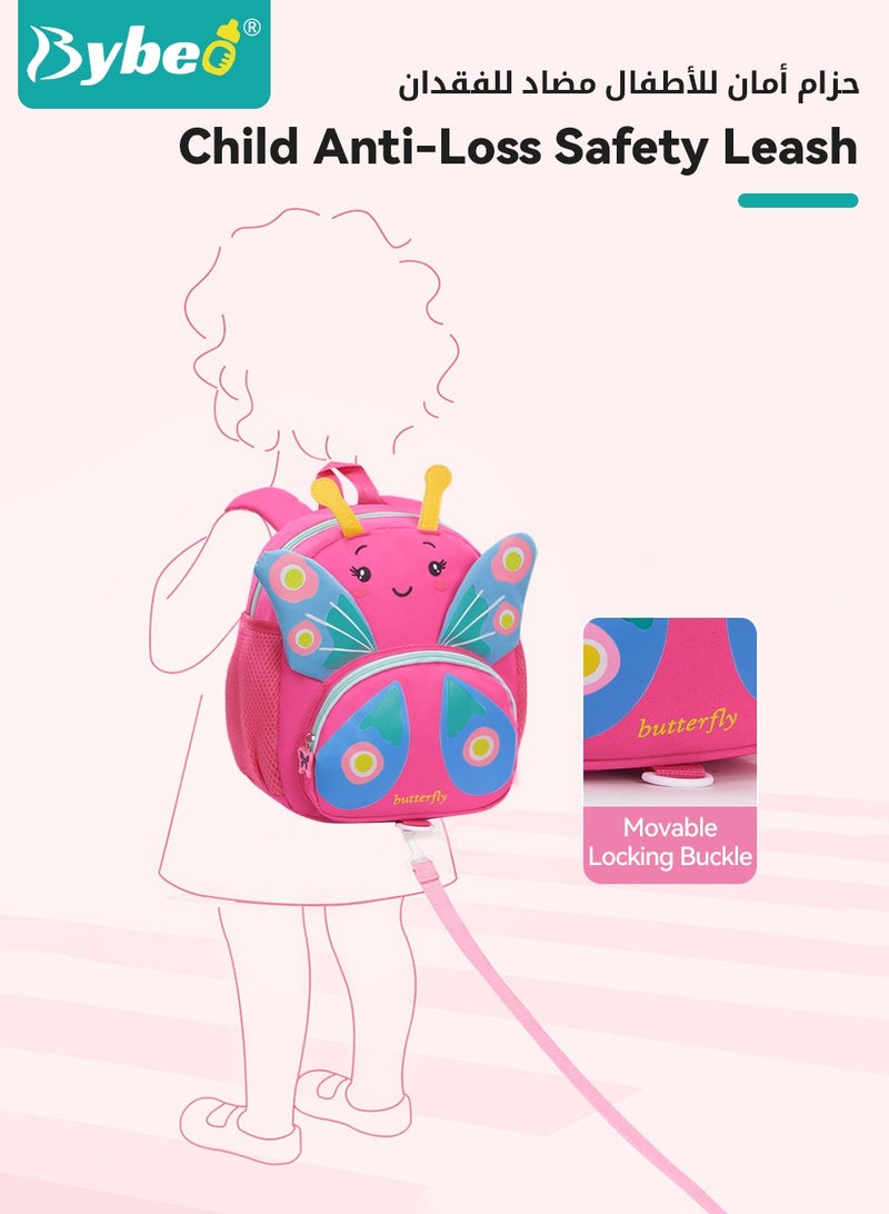 Bybeo Toddler School Backpack, Kids Backpack, Baby Preschool Bag with Anti-Lost Leash and Adjustable Strap, Cute Cartoon Travel Bag for Kindergarten, Travel, School - Image 5