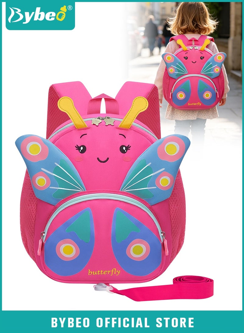 Bybeo Toddler School Backpack, Kids Backpack, Baby Preschool Bag with Anti-Lost Leash and Adjustable Strap, Cute Cartoon Travel Bag for Kindergarten, Travel, School - Image 1