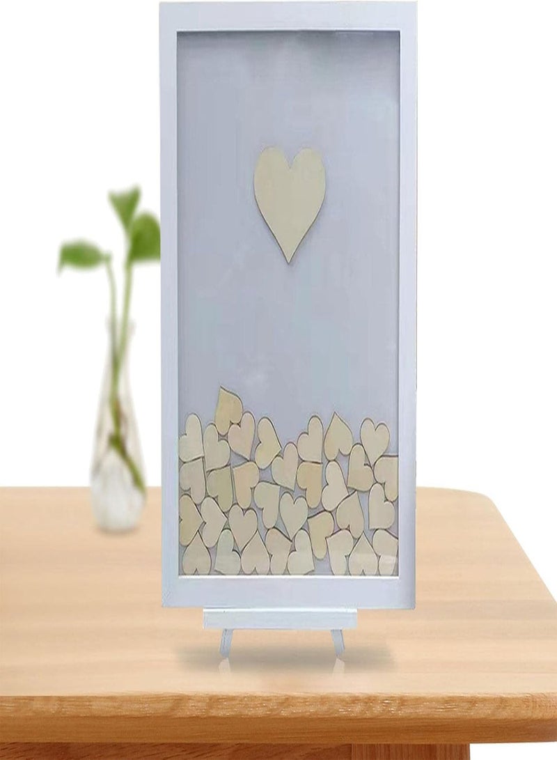 GGOOT Rustic Wedding Guest Book - Wood Rustic Wedding Guest Book - Sweet Wishes Wedding Decorations for Reception Amazing Gift Ideas, Heart Drop Guest Book Sign Special Souvenir - Image 5