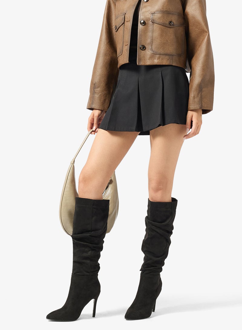 جينجر بوتات بكعب خنجري مدبب تصل للركبة - Image 5