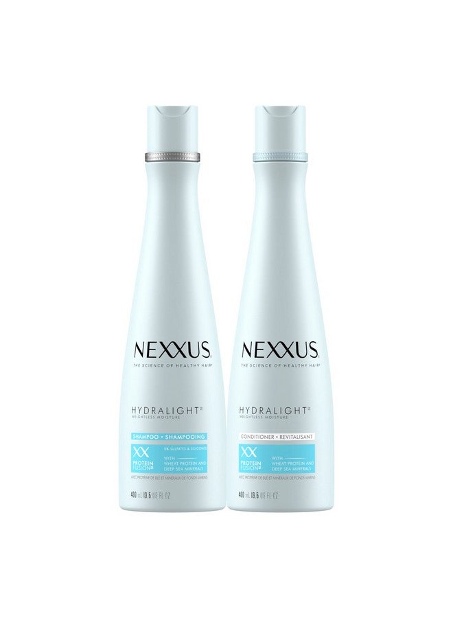 نيكزس شامبو وبلسم نيكسوس هيدرا-لايت، قطعتان للشعر الدهني، نظام العناية بالشعر مُركّب بمزيج بروتين فيوجن، 13.5 أونصة - Image 1