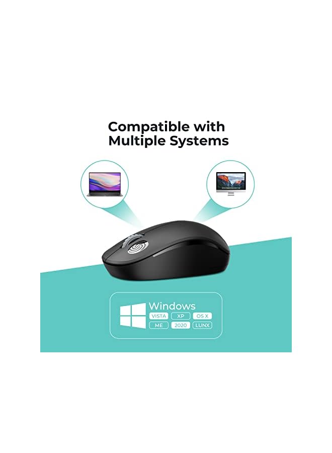 Yamdrok Wireless Mouse, 2.4G Ergonomic USB Cordless Mouse, with Nano Receiver Light Weight Gaming Mouse, Ultra-fast Scrolling Portable Mouse,15 Months Battery Life, for Laptop, PC, Chromebook, etc. - Image 5