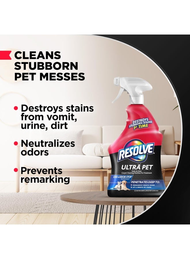 Resolve رذاذ إزالة الروائح والبقع من ريزولف ألترا للحيوانات الأليفة – منظف سجاد لبول وبراز القطط والكلاب، 32 أونصة - Image 3