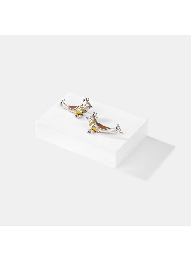 Shaya Women's By Caratlane Paakhi Earrings In Oxidised 925 Silver - Image 3