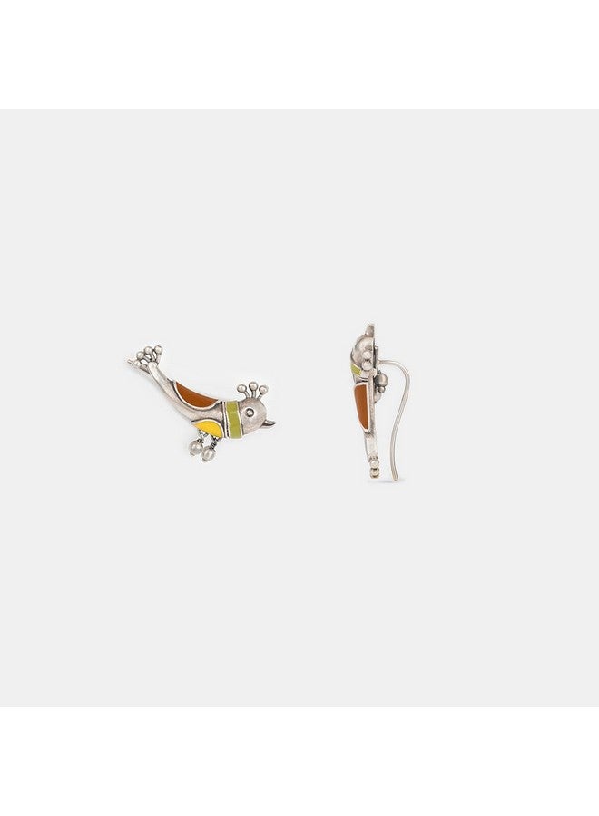 Shaya Women's By Caratlane Paakhi Earrings In Oxidised 925 Silver - Image 4