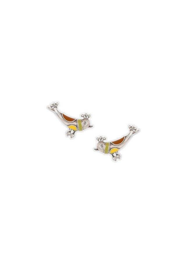 Shaya Women's By Caratlane Paakhi Earrings In Oxidised 925 Silver - Image 1