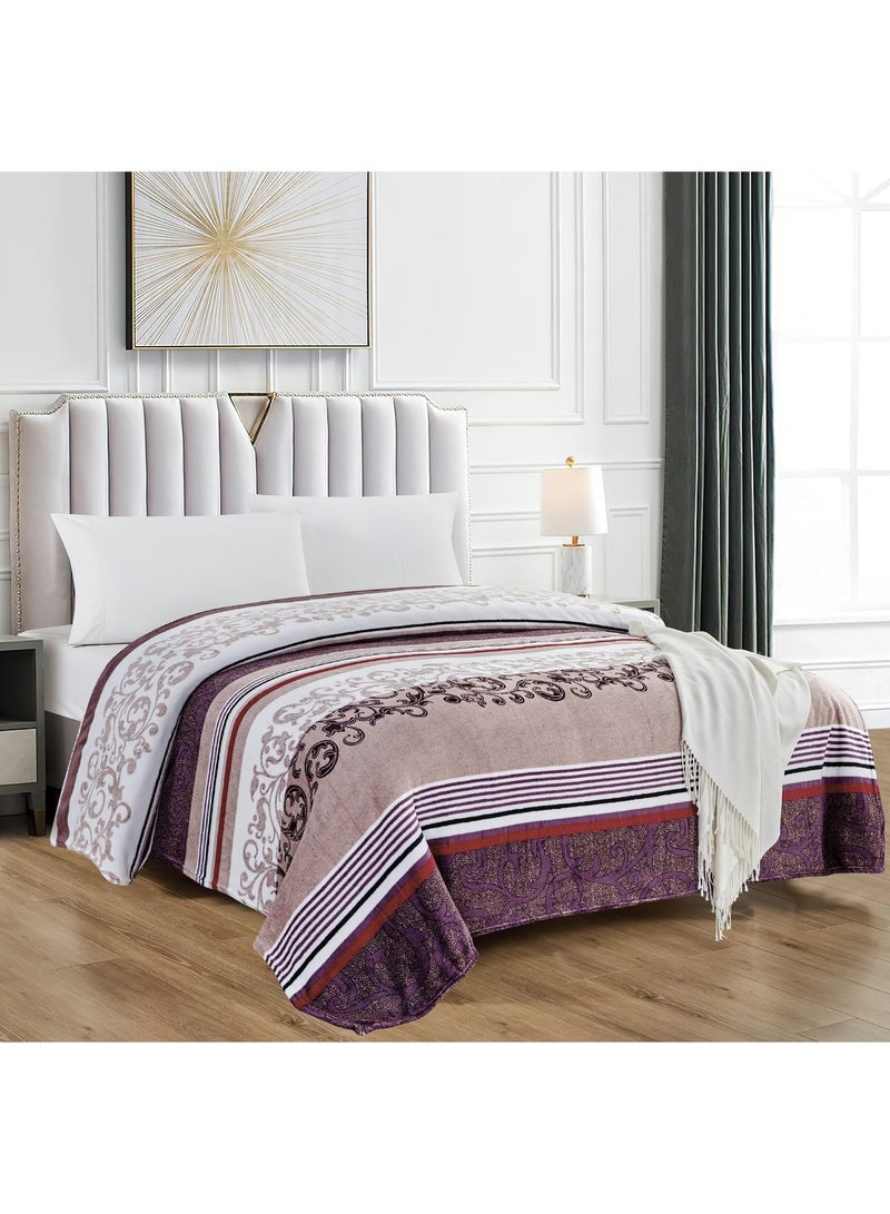 Throw Blanket All Season Warm Lightweight Thermal Super Soft Microfiber Flannel Solid Color Blankets For Couch Bed And Sofa - Image 1