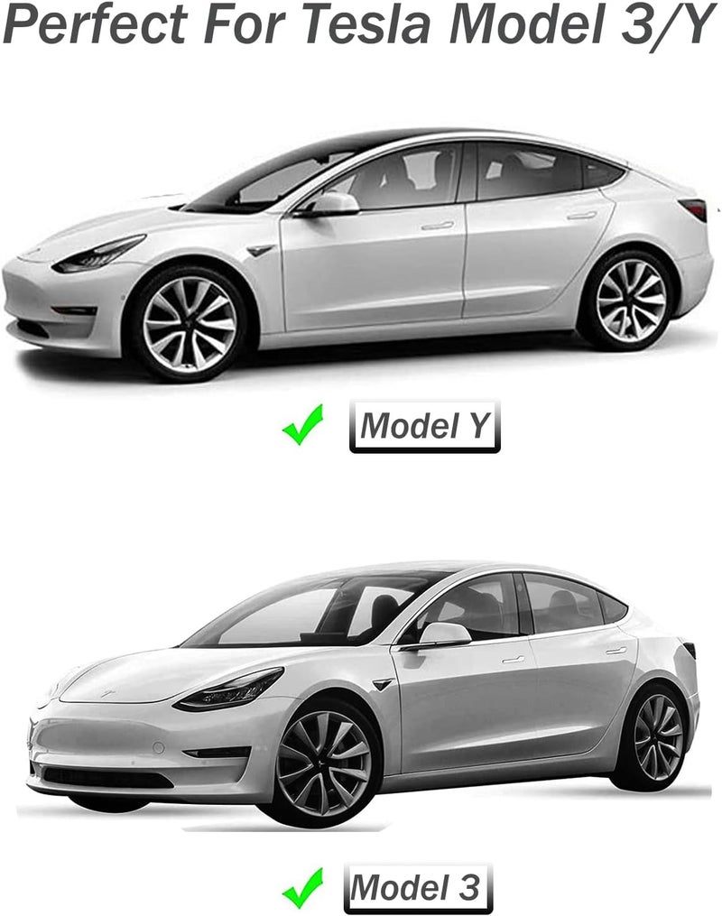 Golufomi Windshield Sunshade for Tesla Model 3 and Model Y - Reflective Polyester Heat Protection - Image 4