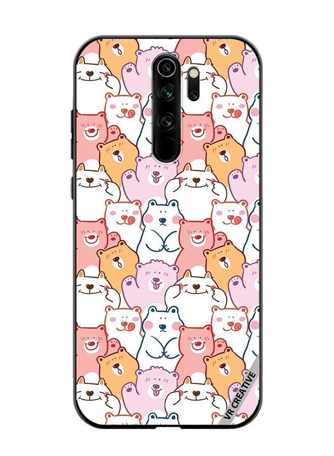 VR CREATIVE Protective Case Cover For Xiaomi Redmi Note 8 Pro Cute Cartoon Bear Design Multicolour - Image 1