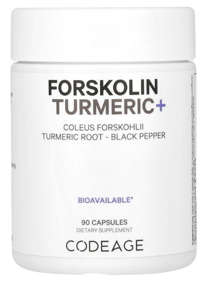 Codeage Forskolin Turmeric+ 90 Capsules - Image 1