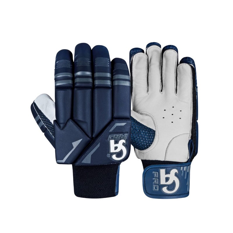 كي أيه قفازات ضرب الكريكيت CA CA Pro 10000 Navy Batting Gloves - Mens, Left Hand - Image 1