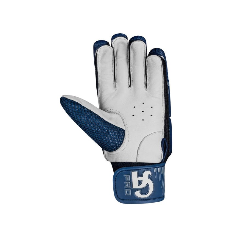 كي أيه قفازات ضرب الكريكيت CA CA Pro 10000 Navy Batting Gloves - Mens, Left Hand - Image 3