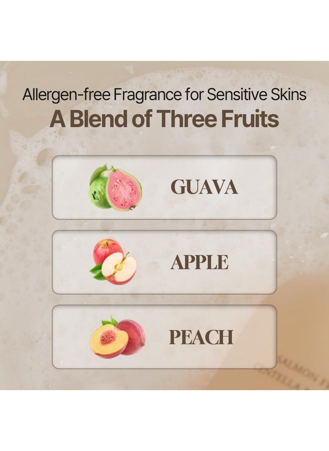 HEVEBLUE HEVEBLUE Salmon Fruity Centella Body Wash - Sensitive Skin, Korean Skincare, Bodycare, Hypoallergenic, Allergen-free Fragrance, PDRN, Salmon PDRN, Moisturizing, Natural Surfactants, K-Beauty  - Image 4