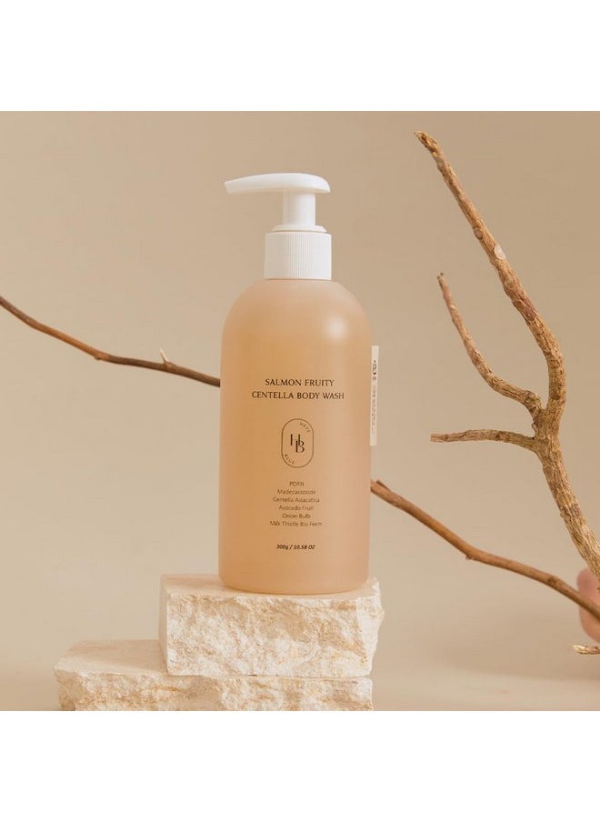 HEVEBLUE HEVEBLUE Salmon Fruity Centella Body Wash - Sensitive Skin, Korean Skincare, Bodycare, Hypoallergenic, Allergen-free Fragrance, PDRN, Salmon PDRN, Moisturizing, Natural Surfactants, K-Beauty  - Image 3