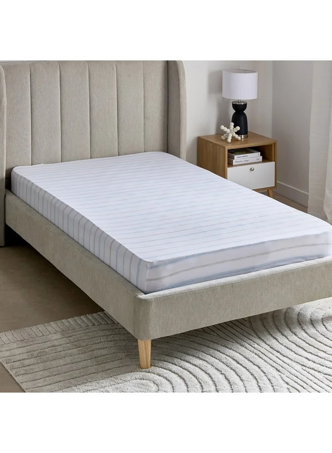 Home Box Aurora Jason Printed Cotton Single Fitted Sheet 200 x 33 x 90 cm