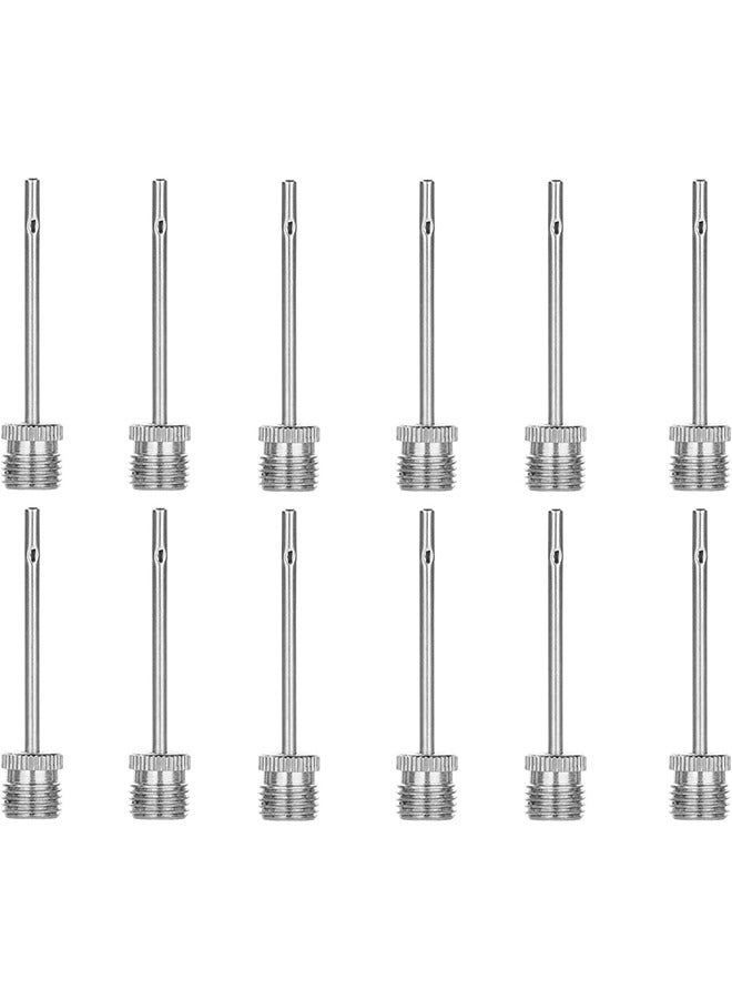 Ball Pump Inflation Needle 12pcs Stainless Steel Air Pump Needles - Image 1