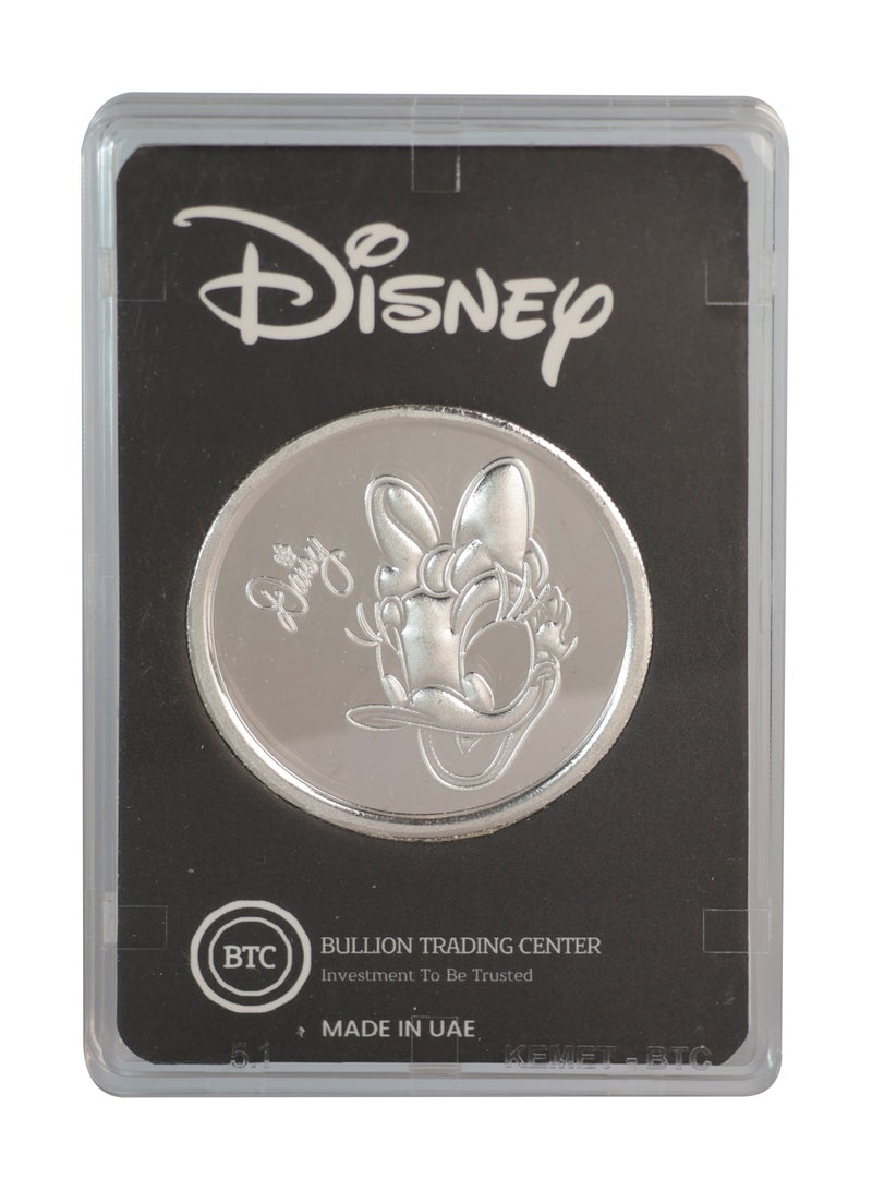 Disney 50 Gram Daisy Duck 999 BTC Silver Bullion Coin - Image 1