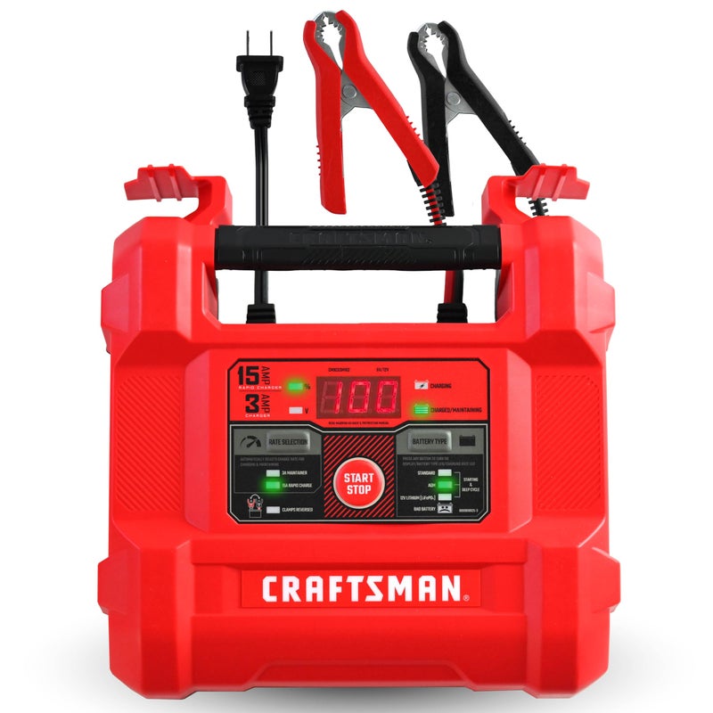 CRAFTSMAN 15A Car Battery Charger  Maintainer 6V12V  CMXCESM162 - Image 2