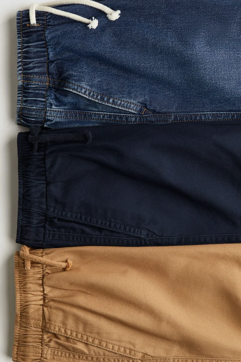 اتش اند ام 3-pack cotton joggers