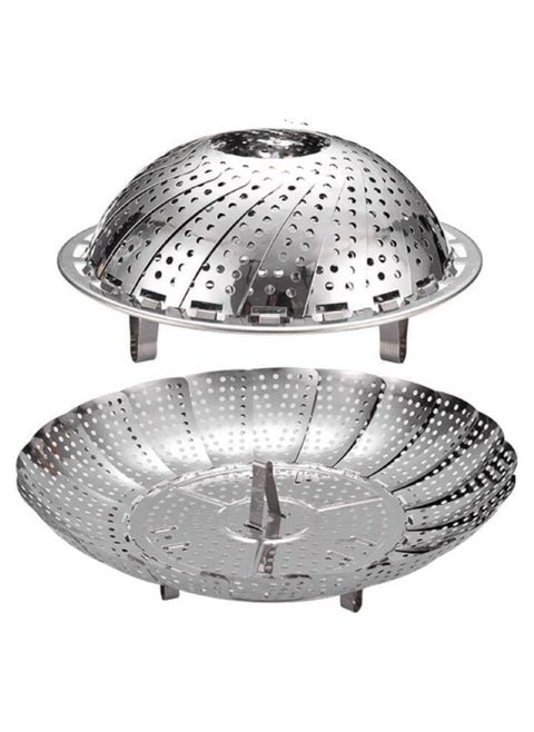 Steamer Basket for Cooking,Folding Expandable Steamers,Fit Various Size Pot,Stainless Steel Vegetable Steamer Basket